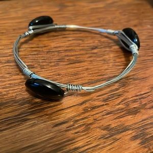 Bracelet with black stones